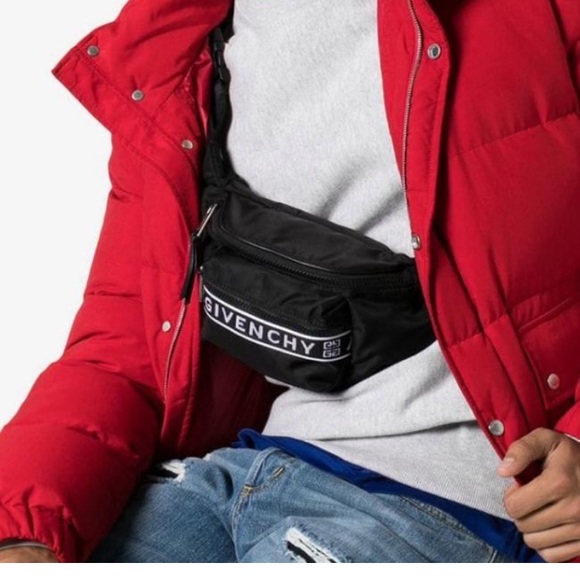 SOLD! Givenchy logo canvas belt bag fanny pack - Picture 2 of 8